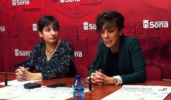 Ana Romero (izda.) e Inés Andrés este martes. / Ayto.