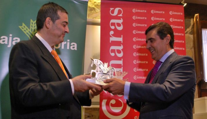 Alberto Santamaría (izda.) y Carlos Martínez Izquierdo este jueves. / SN