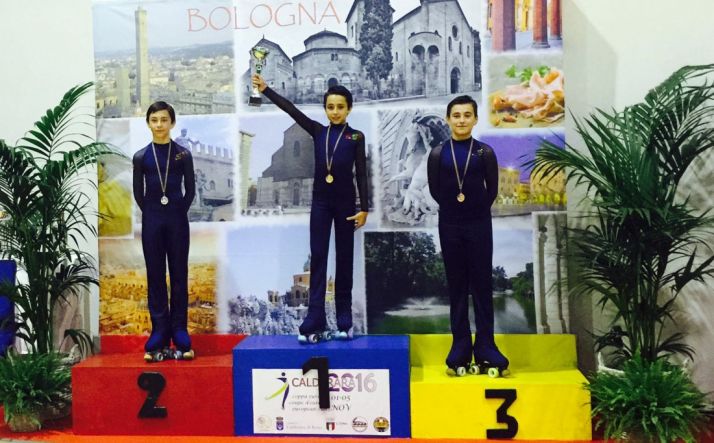 Héctor Díez, en lo alto del podio./RFEP