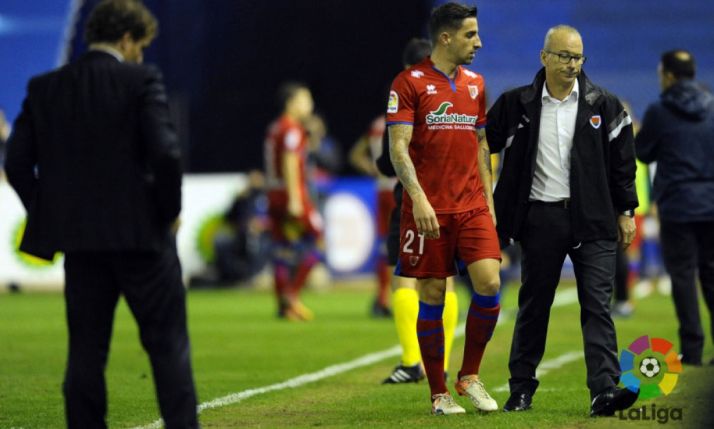 Mateu tras su expulsión en La Condomina./LFP