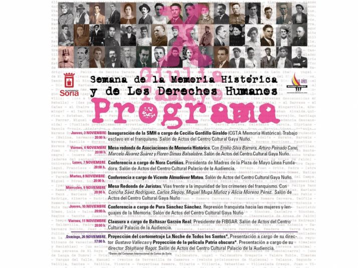 Las conferencias previstas.