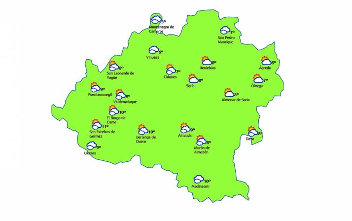 Las previsiones para hoy./eltiempo.es