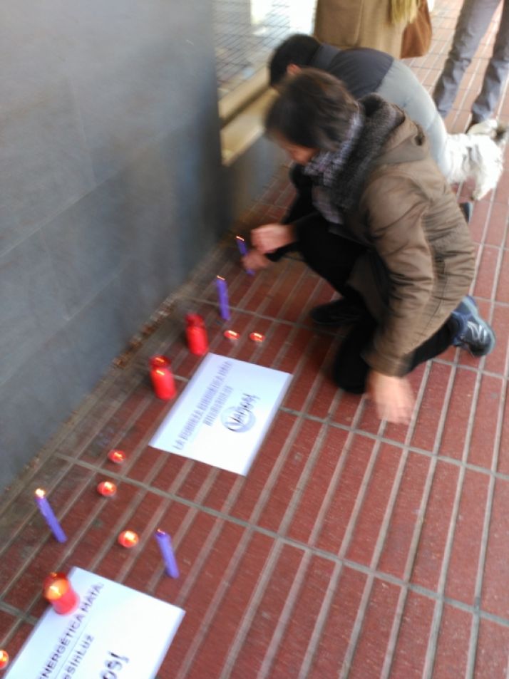 Concentración ante la oficina de Gas Natural Fenosa. /SN