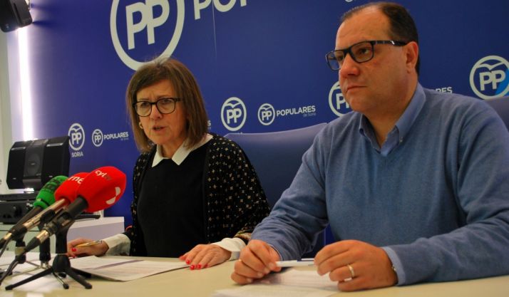 Mar Angulo y Pedro Antonio Heras este jueves. /SN