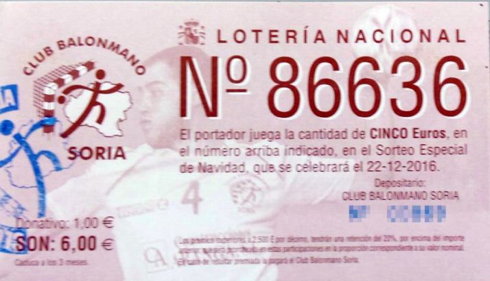 Boleto del BM Soria./SN