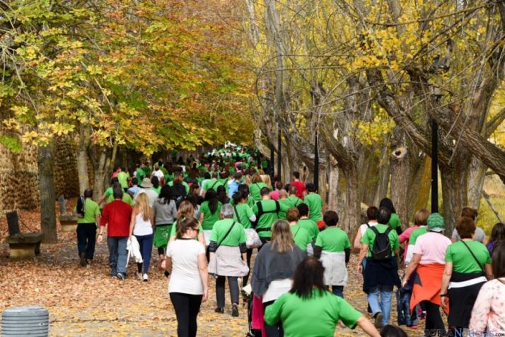 Las camisetas verdes, símbolo de la jornada.