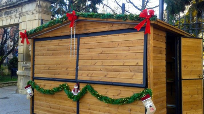 La caseta, lista para abrir.