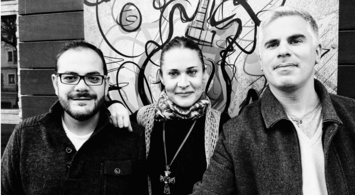 Vega, Gómez y Prego, miembros del grupo.