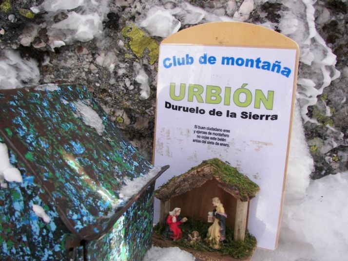 Imagen del belén en el Urbión/ CLUB MONTAÑA DE DURUELO