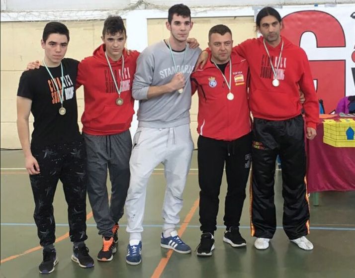 Los deportistas sorianos, en Ontígola.