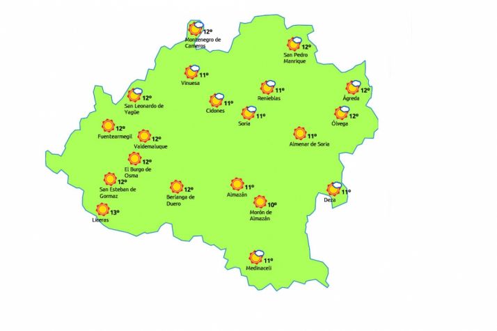 Previsión para este miércoles./eltiempo.es