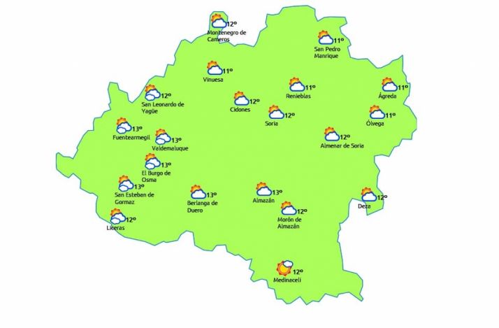 La previsión del tiempo hoy. / eltiempo.es