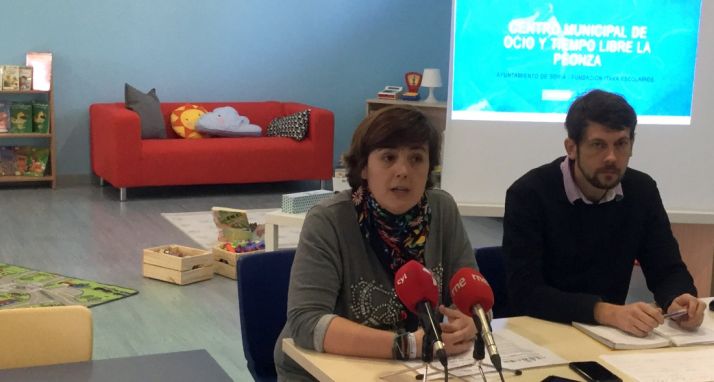 Ana Alegre y Asier Gana en La Peonza. /Ayto.