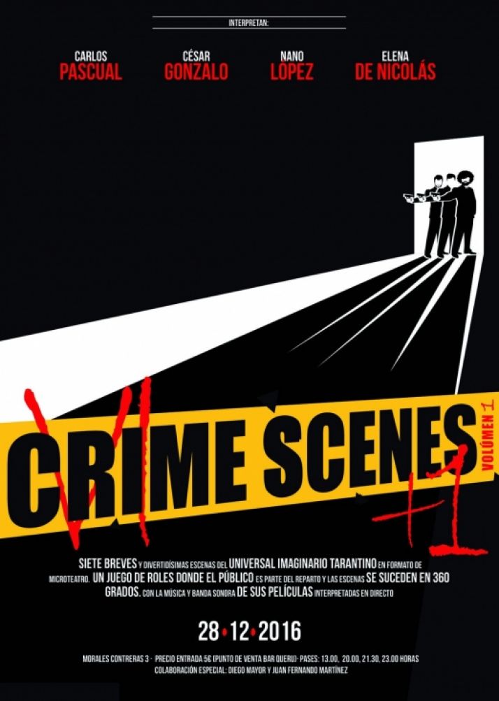 El cartel de las representaciones.