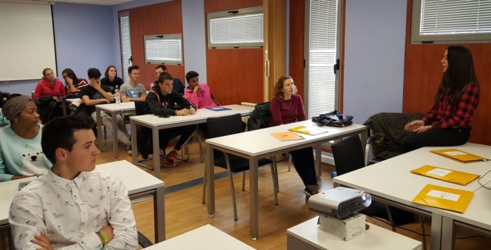 Un taller de empleo del Semillero para alumnos de Secundaria./Ayto.