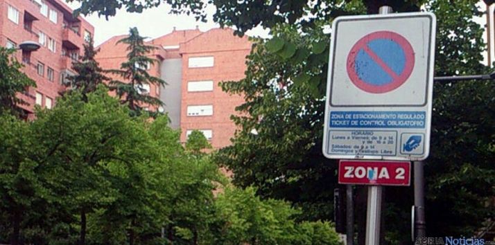 Imagen de archivo de zona azul en Mariano Vicén./SN
