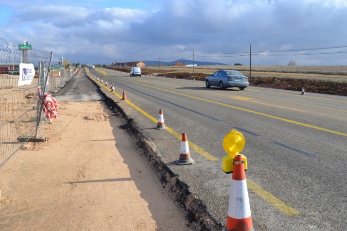 Obras en los accesos a Tableros Losan. /SN