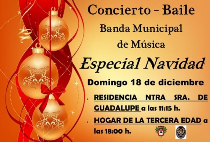 Concierto-baile navideño en el Hogar de la Tercera Edad de Almazán