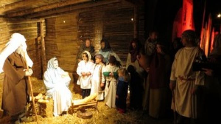 Imagen del belén viviente/ AYTO SAN ESTEBAN