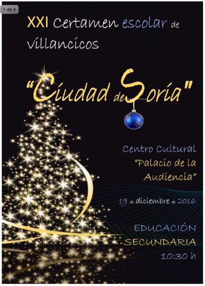 13 centros escolares participan en XXI Certamen de Villancicos Ciudad de Soria