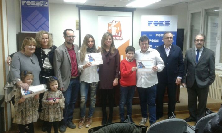 Ganadores del I Concurso de Escaparate de Cine de Soriacentro. /SN