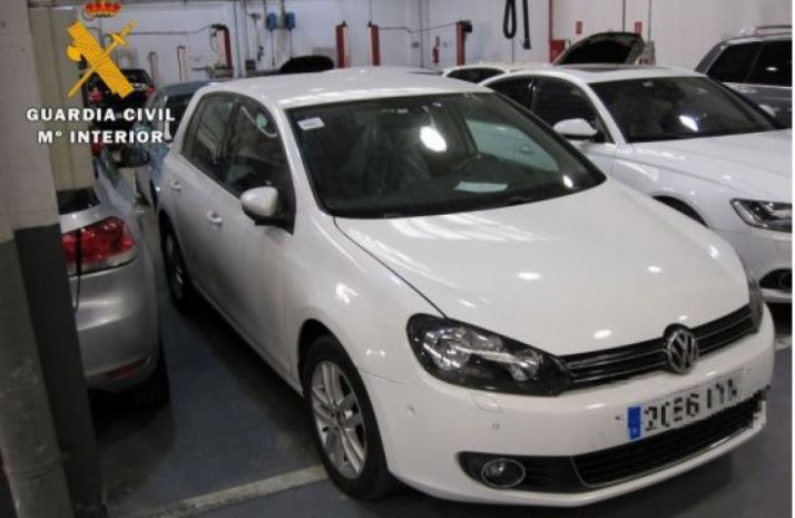 Uno de los coches recuperados./GC