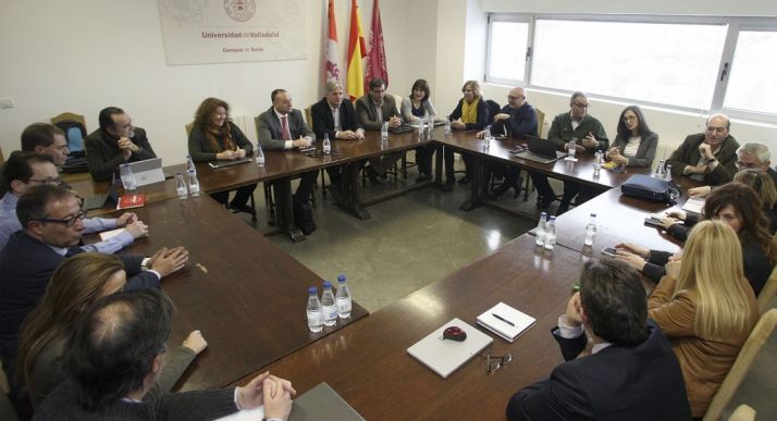 Reunión en el Campus Soria este enero./SN