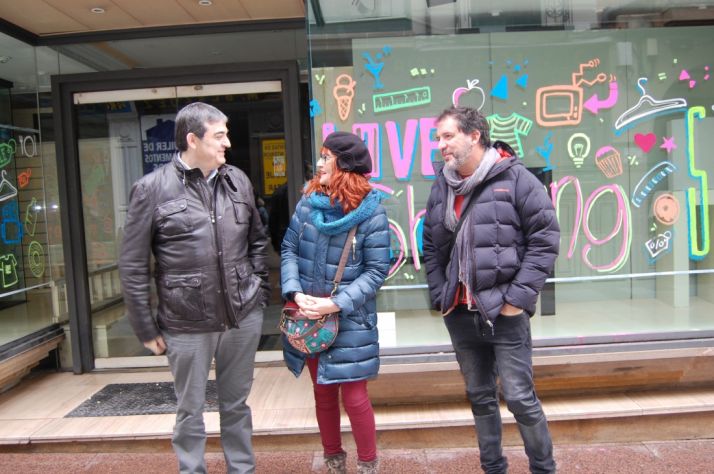 Santamaría (izda.), Calvo y Crespo. /Ayto.