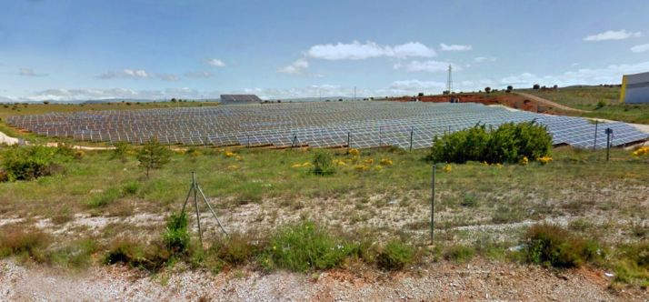 Una instalación de energía solar fotovoltaica en las inmediaciones de la capital. /GM