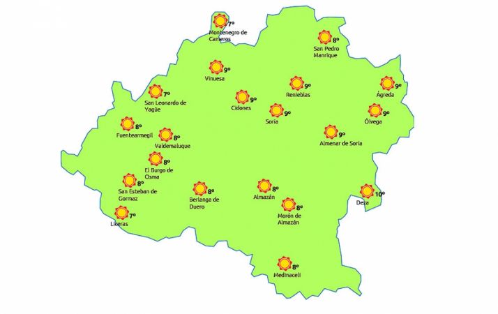 El mapa para este miércoles./eltiempo.es