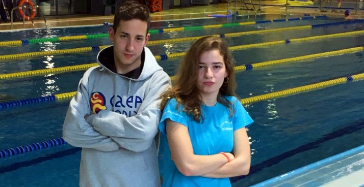 Carmen López con Sergio Martín.