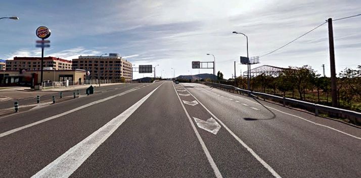 Tramo donde sucedió el doble atropello de circulación el viernes. / GM