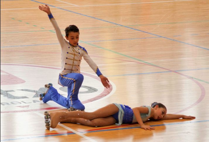 Los jóvenes patinadores sorianos, Héctor y Ángela Díez Severino