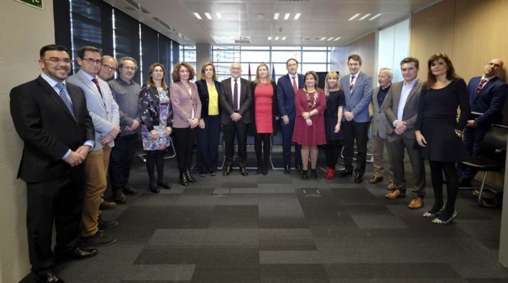 Responsables de las administraciones adheridas./Jta.