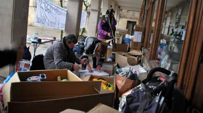 Recogida para refugiados en marzo./SN