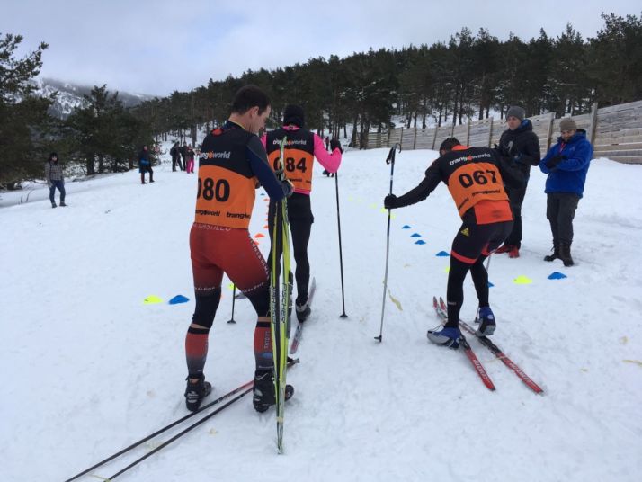 Triatlon de invierno celebrado en Vinuesa. / Triatlon C-L