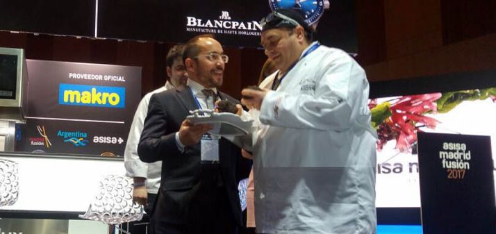 Luis Rey y Andrea Tumbarello en Madrid Fusión este martes. /M-Audiovisuales