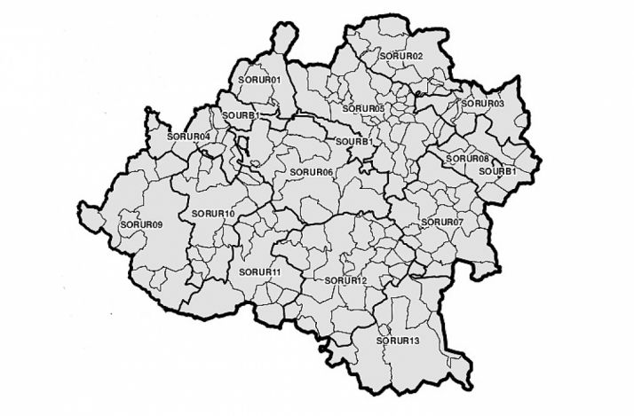 Mapa con las unidades básicas. /Jta.