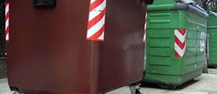 El contenedor marrón, para vegetales.