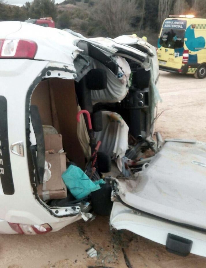Imagen del vehículo siniestrado. /Dip