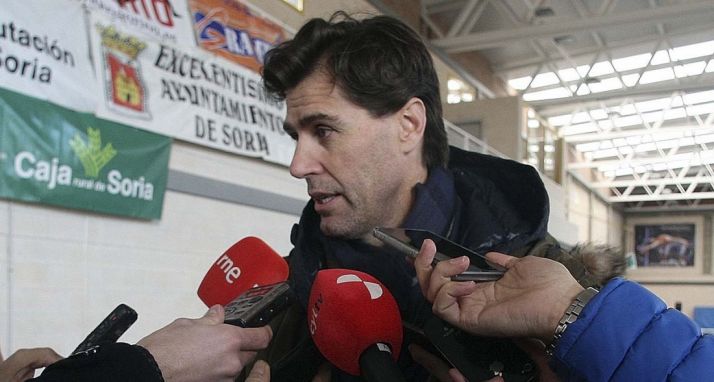 Raúl Chapado este jueves en Soria./SN