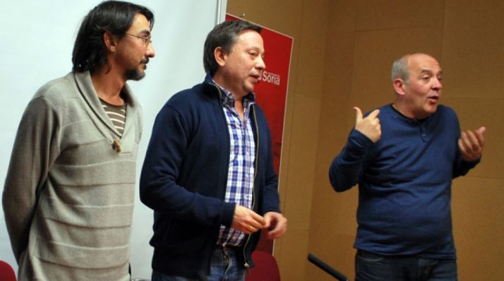 Romero (izda.), Sainz y García en una imagen de archivo. /SN