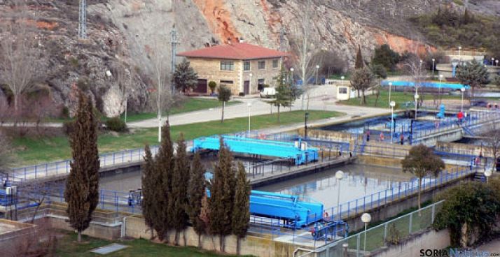 Imagen de la depuradora de la capital. /SN
