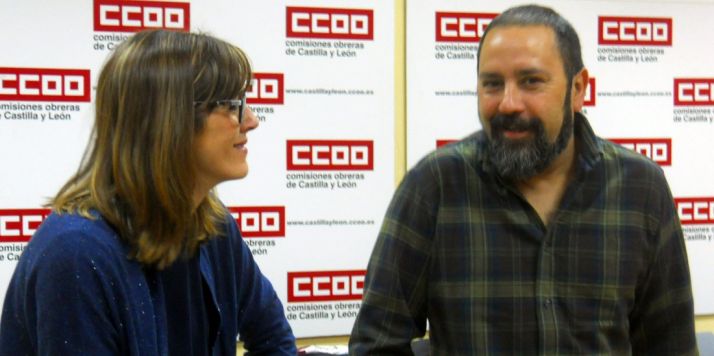 Javier Moreno junto a Isolda Morales, este viernes. /SN 