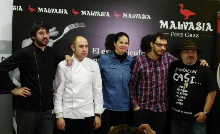 Varios de los restauradores con Estrella Michelín participantes en la jornada./A.H.