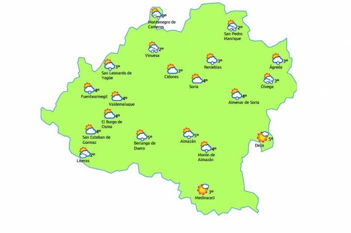 Previsión para este miércoles./eltiempo.es