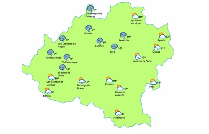 Previsión para este 1 de febrero./eltiempo.es