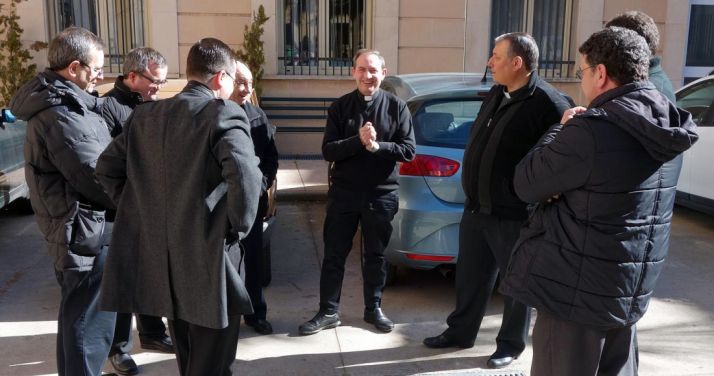 Martínez Varea en la Casa Diocesana./DOS