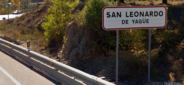 Señalización en la entrada al pueblo./SN