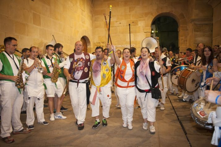 Los presidentes de las peñas el pasado Lunes de Bailas.